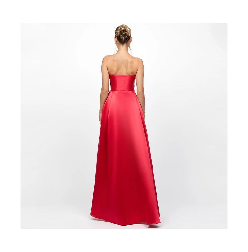 Bariano Women's Grayce Strapless Satin Gown