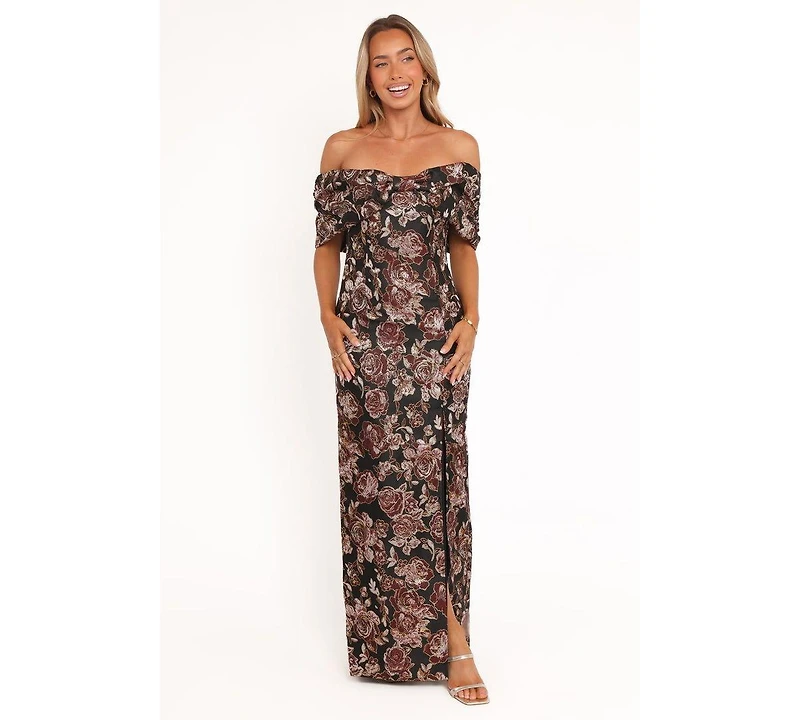 Petal and Pup Women's Lilia Maxi Dress - Black Floral