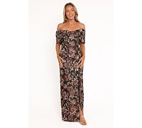 Petal and Pup Women's Lilia Maxi Dress - Black Floral