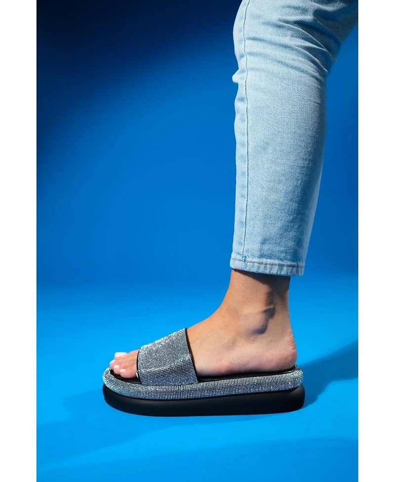 Prologue Shoes Oeste Rhinestone Platform Sandal (Women)