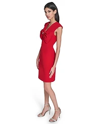 Eliza J Women's V-Neck Bow Dress