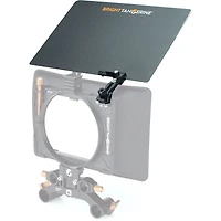 Bright Tangerine Misfit Atom 4x5.65in and 4x4in Ultra Lightweight 2-Stage Clip-On Matte Box with Detachable Lens Shade, 114mm Clamp Attachment