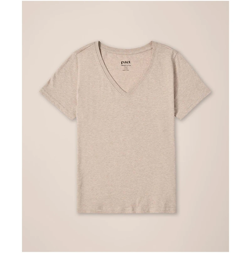 Pact Women's Softspun V-Neck Tee