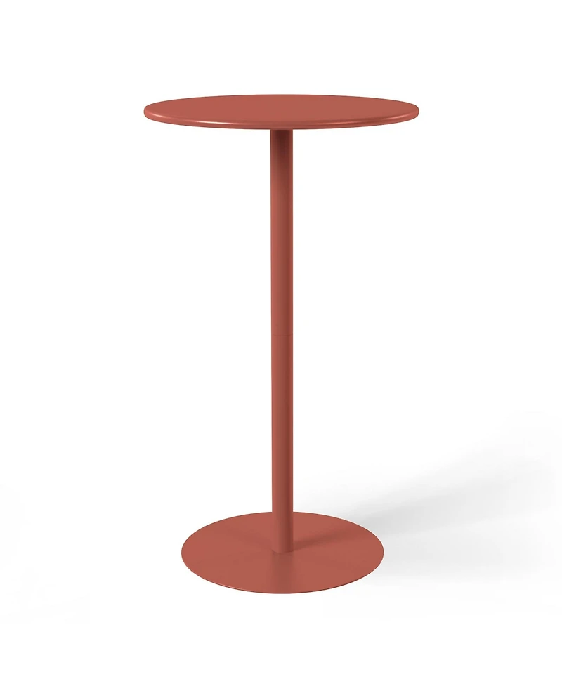 WestinTrends 2-Person Adjustable Round Bar Table with Stackable Stools Dining Set