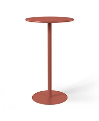 WestinTrends 2-Person Adjustable Round Bar Table with Stackable Stools Dining Set