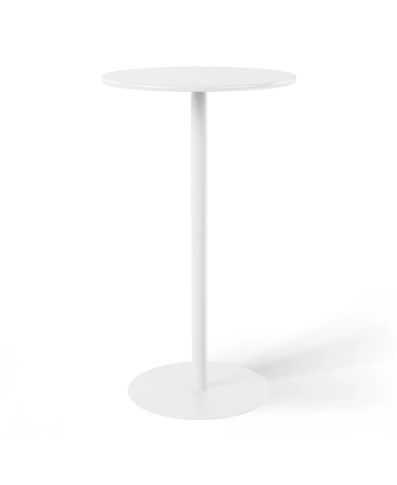 WestinTrends 2-Person Adjustable Round Bar Table with Stackable Bar Stools Dining Set