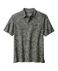 Tommy Bahama Men's Gray Florida Gators Palm Fresco Hibiscus IslandZone Polo Shirt