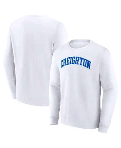 Fanatics Men's White Creighton Bluejays Short Name Pullover Sweatshirt