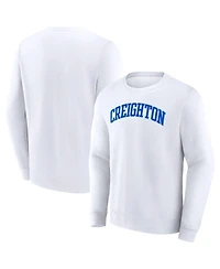 Fanatics Men's White Creighton Bluejays Short Name Pullover Sweatshirt