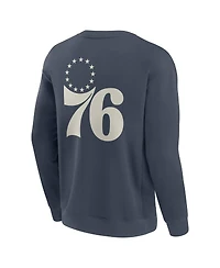 Fanatics Men's Blue Philadelphia 76ers Elements Future Ground Lettering Pullover Sweatshirt