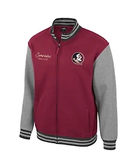 Colosseum Men's Garnet Florida State Seminoles Ambi-Turner Full-Zip Varsity Jacket