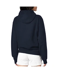 G-iii 4Her by Carl Banks Women's Navy Seattle Mariners Leopard Heart Pullover Hoodie