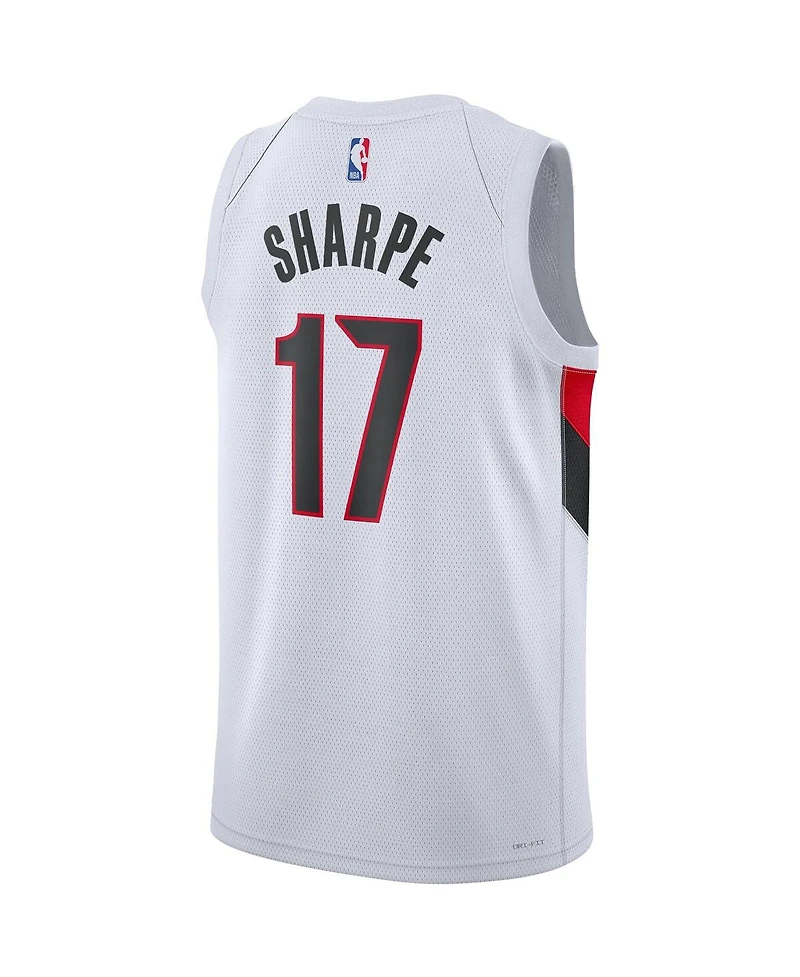 Nike Men's and Women's Shaedon Sharpe White Portland Trail Blazers Swingman Player Jersey