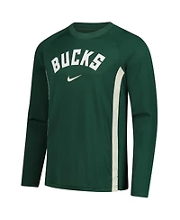 Nike Men's Hunter Green Milwaukee Bucks 2025/26 Authentic Pre-Game Legend Dri-fit Long Sleeve Shooting Shirt