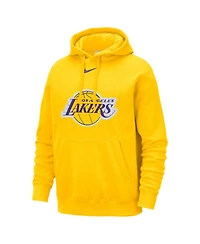 Nike Men's Gold Los Angeles Lakers Essential Logo Club Pullover Hoodie