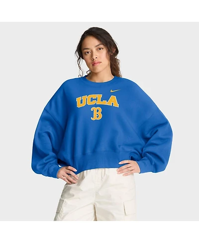 Nike Women's Blue Ucla Bruins Oversized Phoenix Arch Pullover Sweatshirt