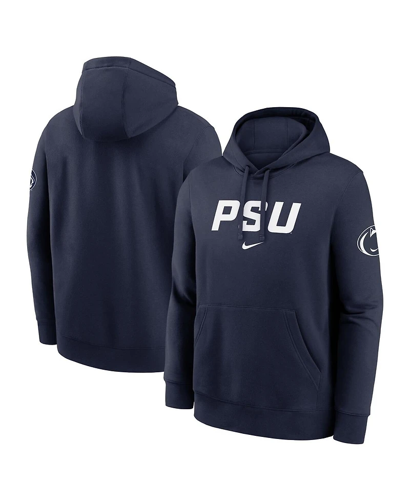 Nike Men's Navy Penn State Nittany Lions Nickname Club Fleece Pullover Hoodie