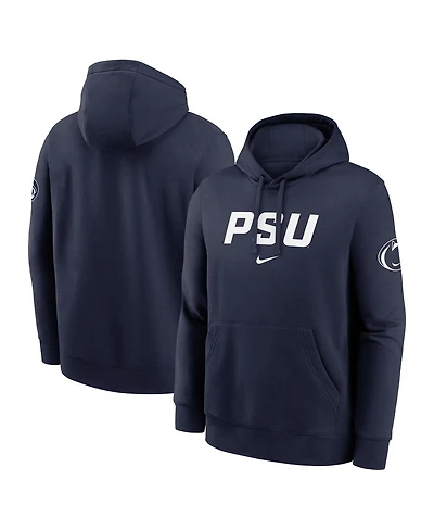 Nike Men's Navy Penn State Nittany Lions Nickname Club Fleece Pullover Hoodie