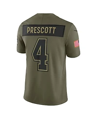 Nike Men's Dak Prescott Olive Dallas Cowboys 2025 Salute to Service Limited Jersey