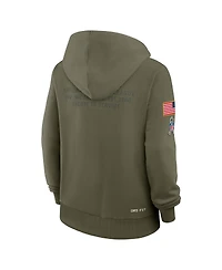 Nike Women's Olive Dallas Cowboys 2025 Salute to Service Sideline Standard Issue Dri-fit Hoodie