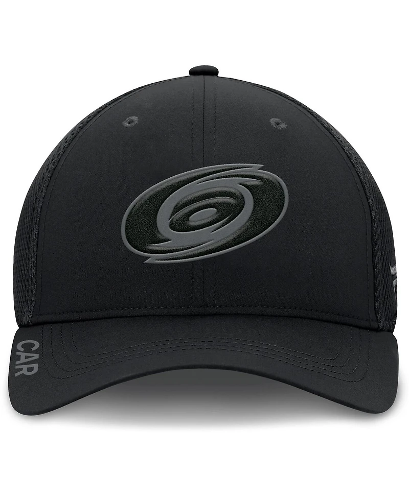 Fanatics Men's Black Carolina Hurricanes Authentic Pro Road Flex Hat