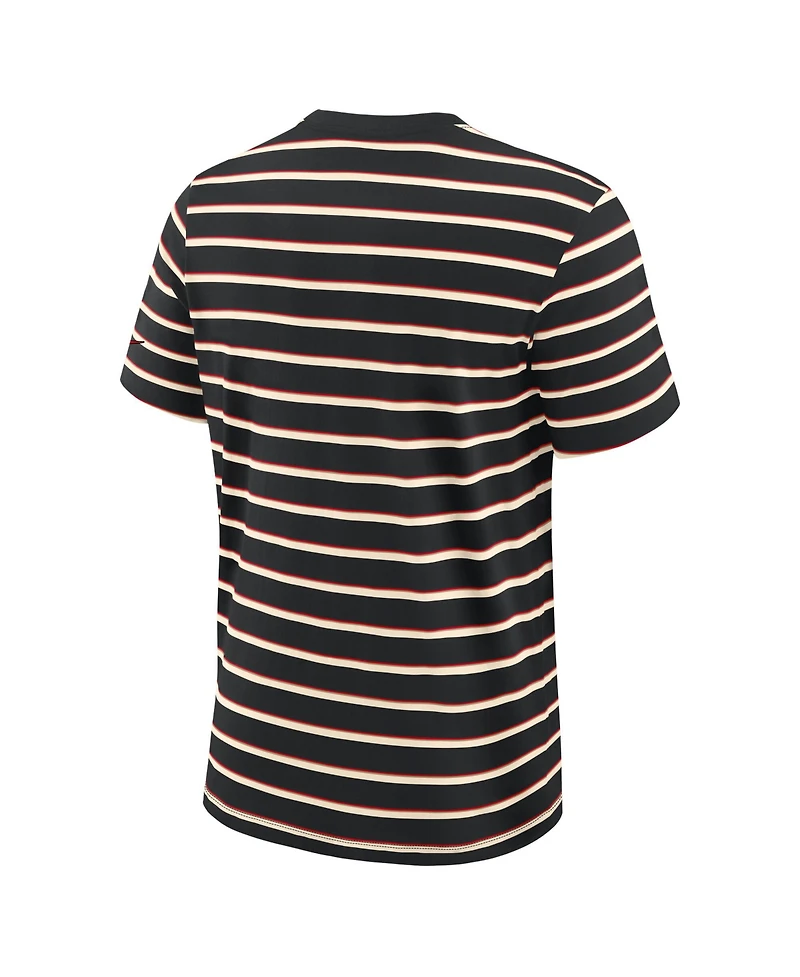 Nike Men's Black Georgia Bulldogs Athletic Prep Legacy Summit Stripe T-Shirt