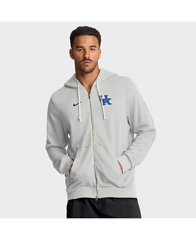 Nike Men's Gray Kentucky Wildcats 2025 Sideline Standard Issue Dri-fit Full-Zip Hoodie