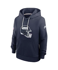 Nike Women's Royal New York Giants Throwback Sideline Standard Issue Dri-fit Hoodie