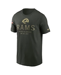 Nike Men's Forest Green Los Angeles Rams 2025 Salute to Service Sideline Primary Edge Dri-fit T-Shirt
