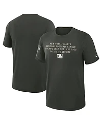 Nike Men's Dark Green New York Giants 2025 Salute to Service Sideline Slub Dri-fit T-Shirt