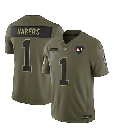 Nike Men's Malik Nabers Olive New York Giants 2025 Salute to Service Limited Jersey