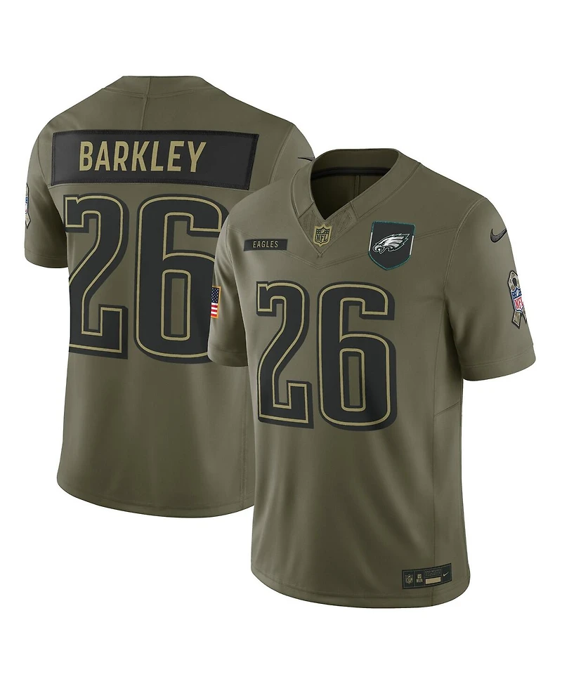 Nike Men's Saquon Barkley Olive Philadelphia Eagles 2025 Salute to Service Limited Jersey