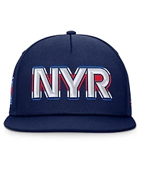 Fanatics Men's Navy New York Rangers Authentic Pro Rink Team Code Snapback Hat