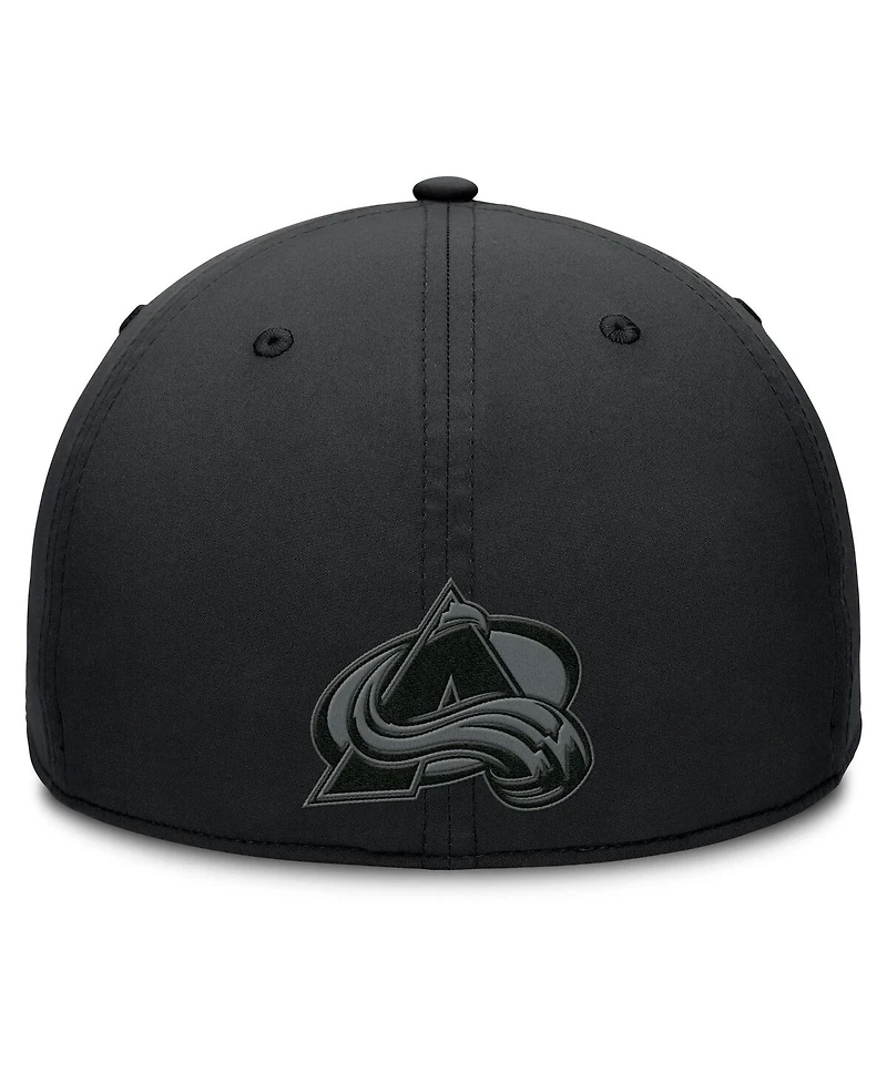 Fanatics Men's Black Colorado Avalanche Authentic Pro Road Team Code Flex Hat