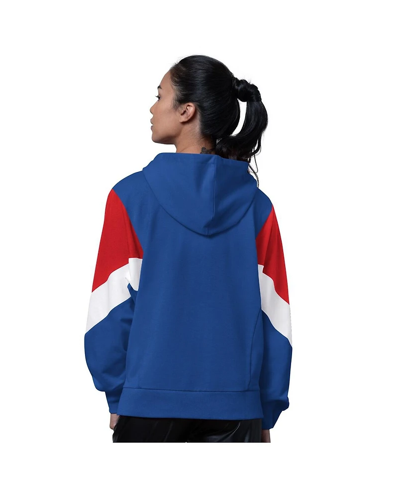 Starter Women's Royal Chicago Cubs Scrimmage Pullover Hoodie