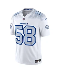 Nike Men's Matt Milano White Buffalo Bills 2025 Rivalries Collection Limited Jersey
