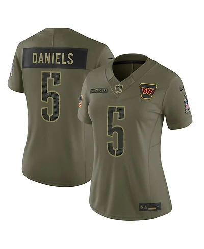 Nike Women's Jayden Daniels Olive Washington Commanders 2025 Salute to Service Limited Jersey