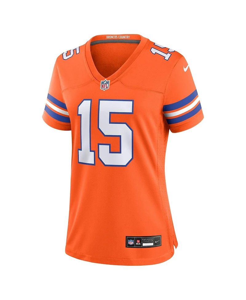 Nike Women's Nik Bonitto Orange Denver Broncos Alternate 2 Mile High Collection 1977 Throwback Game Jersey