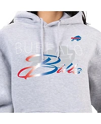 G-iii 4Her by Carl Banks Women's Gray Buffalo Bills Shadow Logo Fleece Pullover Hoodie