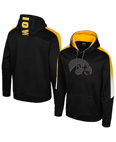 Colosseum Men's Black Iowa Hawkeyes the Gang Blackout Hoodie