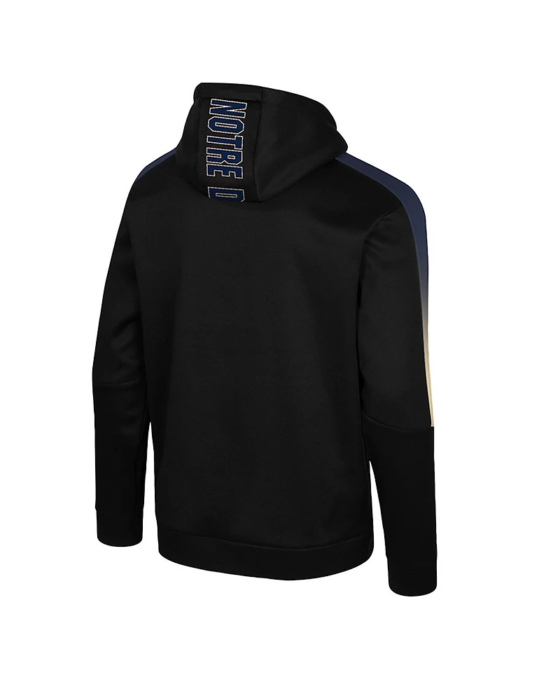 Colosseum Men's Black Notre Dame Fighting Irish the Gang Blackout Hoodie