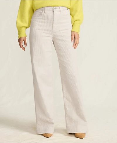 Lands' End Women's High Rise Wide Leg Corduroy Pants