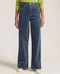 Lands' End Women's High Rise Wide Leg Corduroy Pants