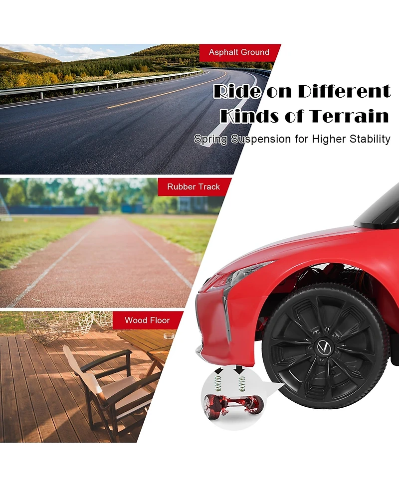 12V Kids Ride on Car Lexus LC500 Licensed Remote Control Electric Vehicle