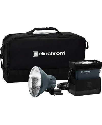 Elinchrom Elb 500 Ttl To Go Kit, Includes Elb 500 Flash Head, 7" Q-Grid Reflector, Charger, Battery, Snappy Carry Bag with Shoulder Strap, ProTec