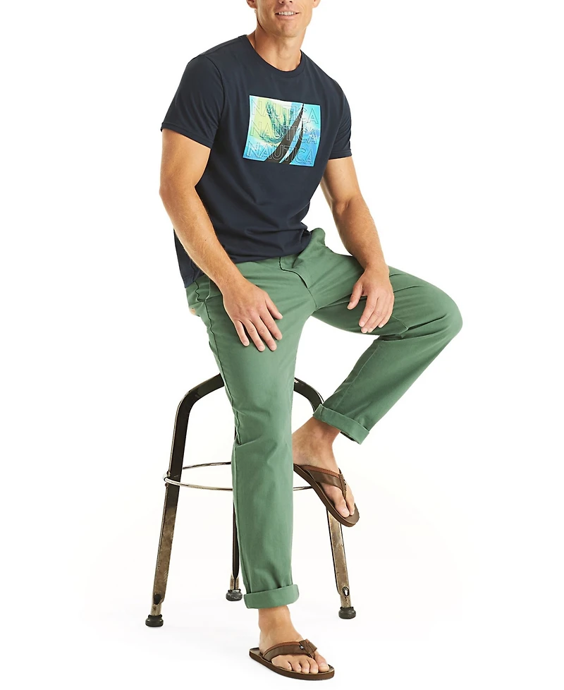 Nautica Men's Palm Tree Printed T-Shirt