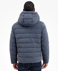 Michael Kors Men's Dressy Hooded Stretch Packable Jacket