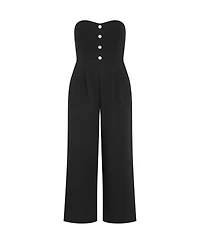 City Chic Women's Alexi Strapless Jumpsuit