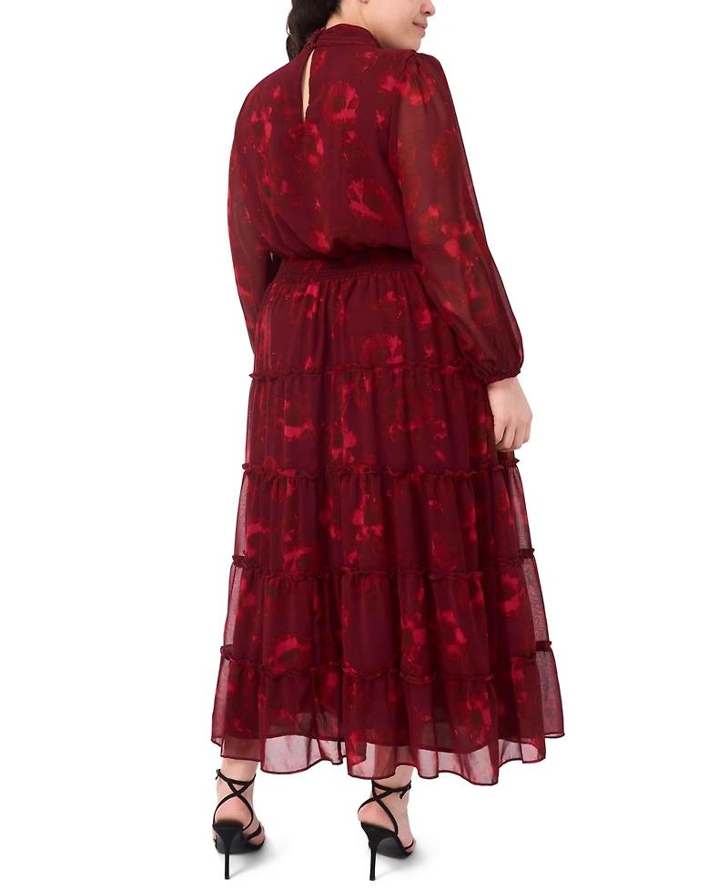 Msk Plus Printed Maxi Dress