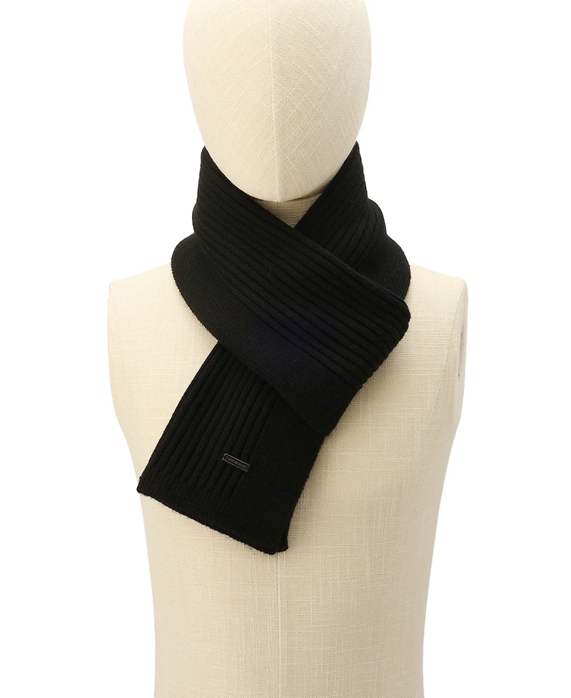 Michael Kors Men's Wide Center Rib Scarf